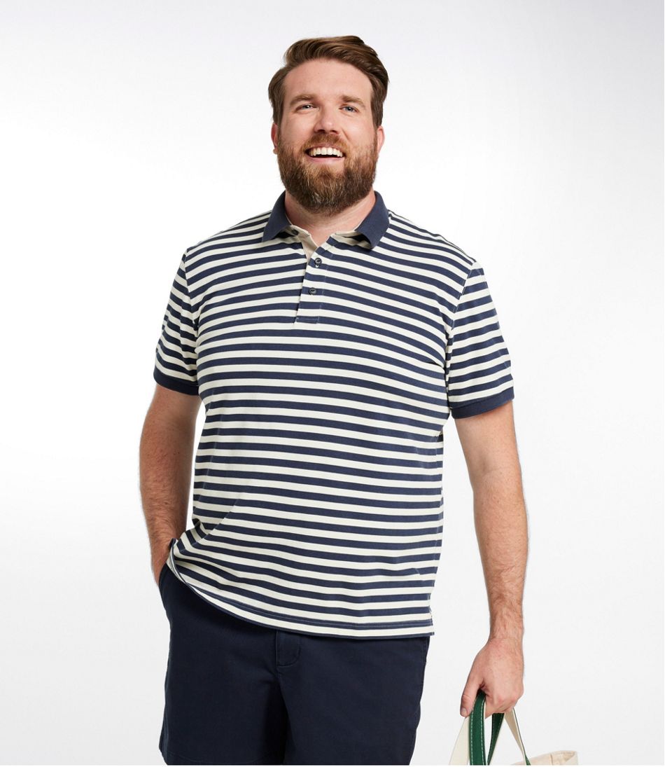 Men's Casco Bay Rugged Polo, Short-Sleeve, Stripe | L.L.Bean