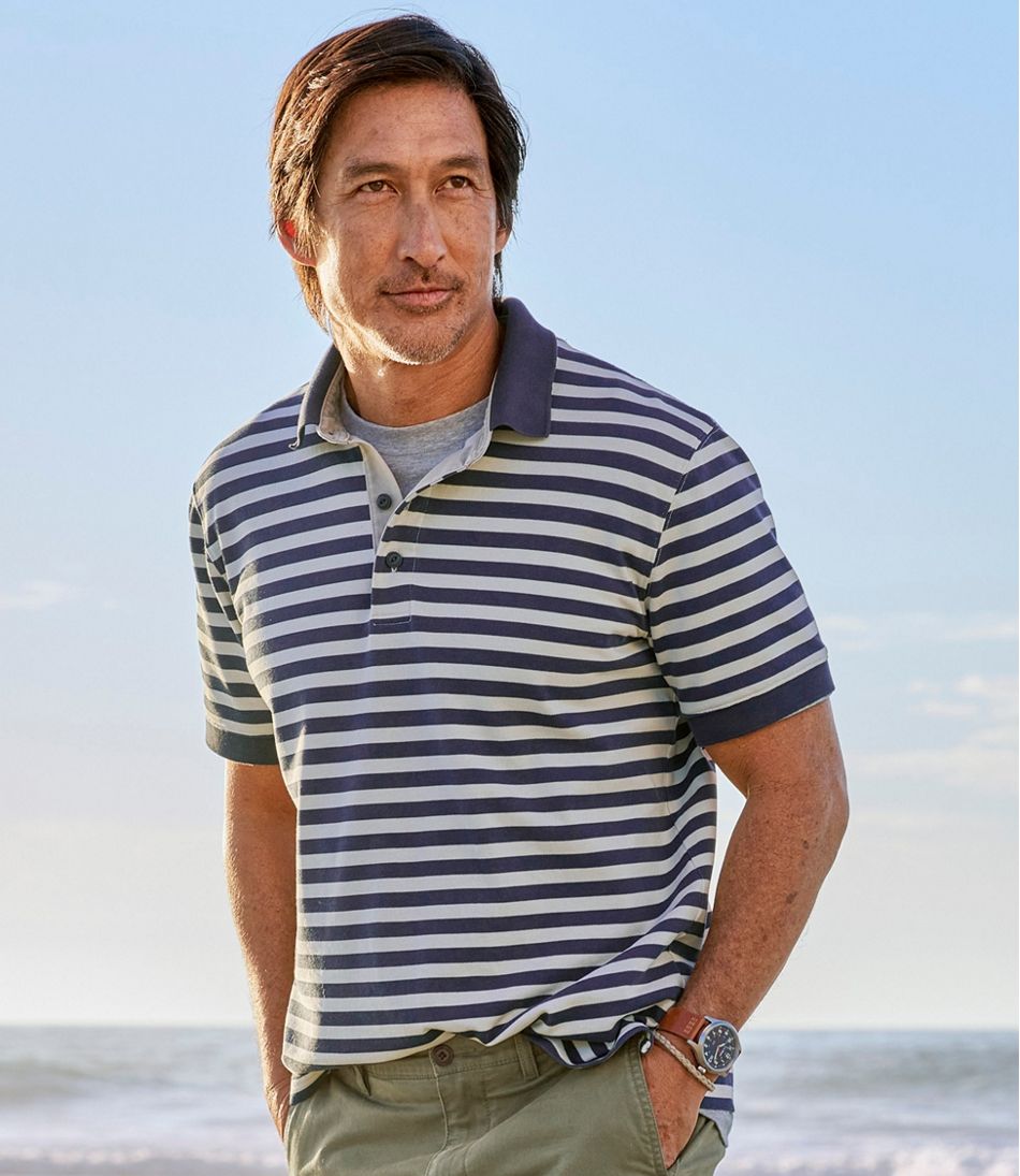 Men's Casco Bay Rugged Polo, Short-Sleeve, Stripe | L.L.Bean