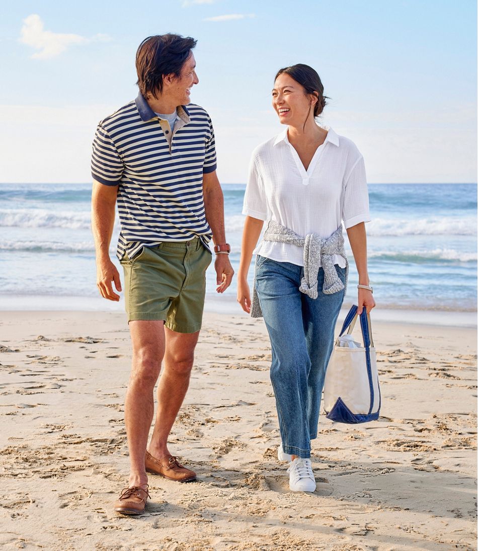 Men's Casco Bay Rugged Polo, Short-Sleeve, Stripe | L.L.Bean