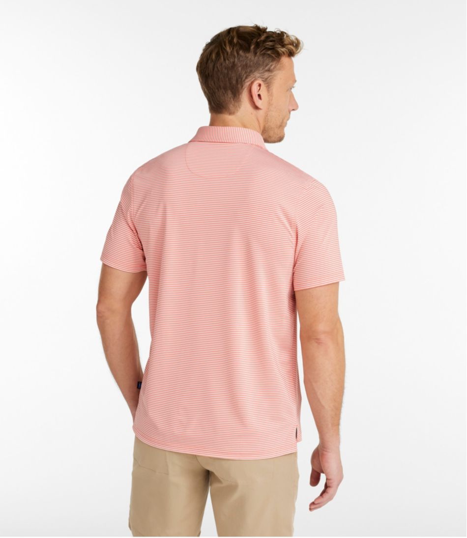 Men's Comfort Stretch Performance® Party Polo, Slightly Fitted, Short-Sleeve, Stripe | L.L.Bean