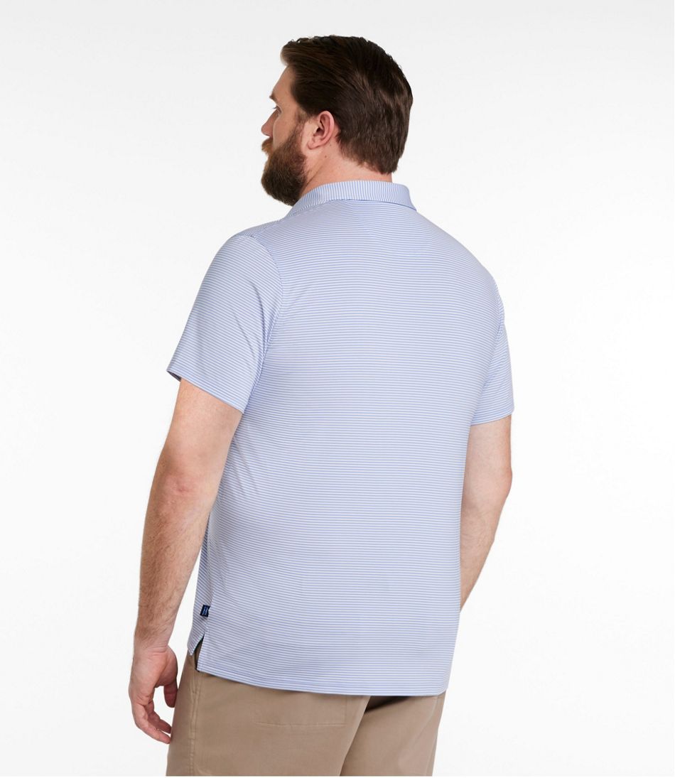Men's Comfort Stretch Performance® Party Polo, Slightly Fitted, Short-Sleeve, Stripe | L.L.Bean