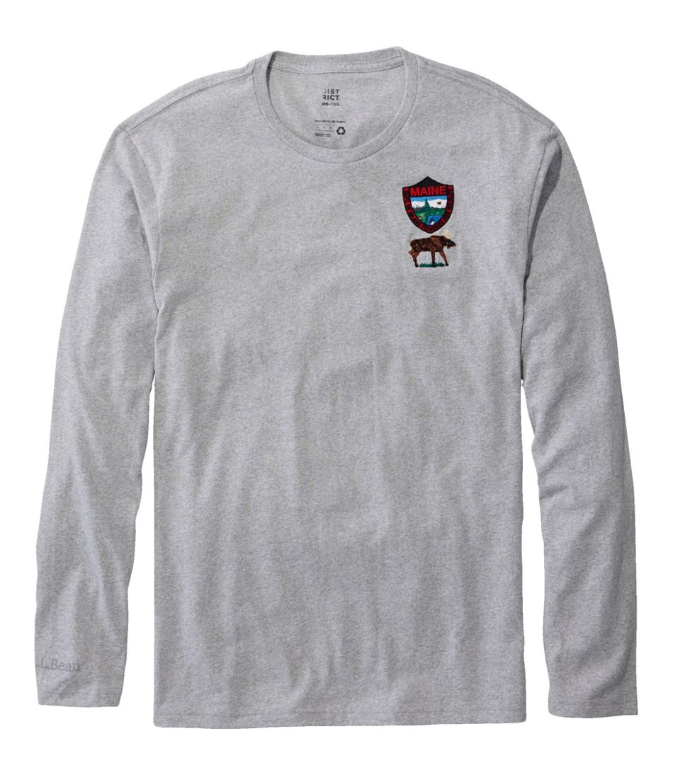 Men's MIF&W Tee, Long-Sleeve Moose | L.L.Bean