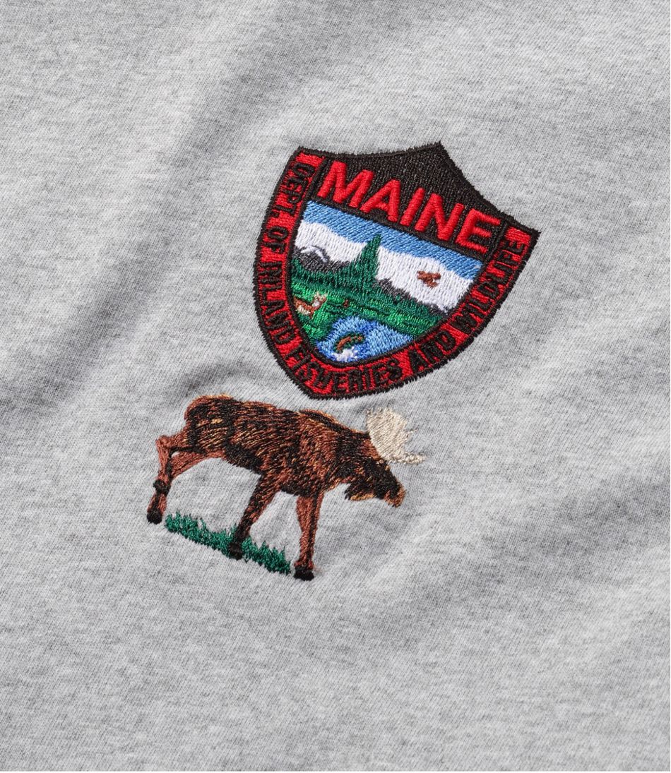 Men's MIF&W Tee, Long-Sleeve Moose | L.L.Bean