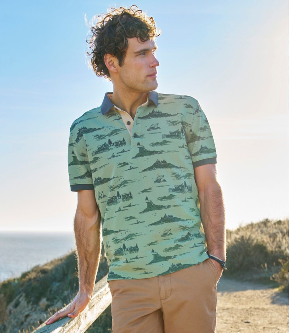 Men's Casco Bay Rugged Polo, Short-Sleeve, Print | L.L.Bean