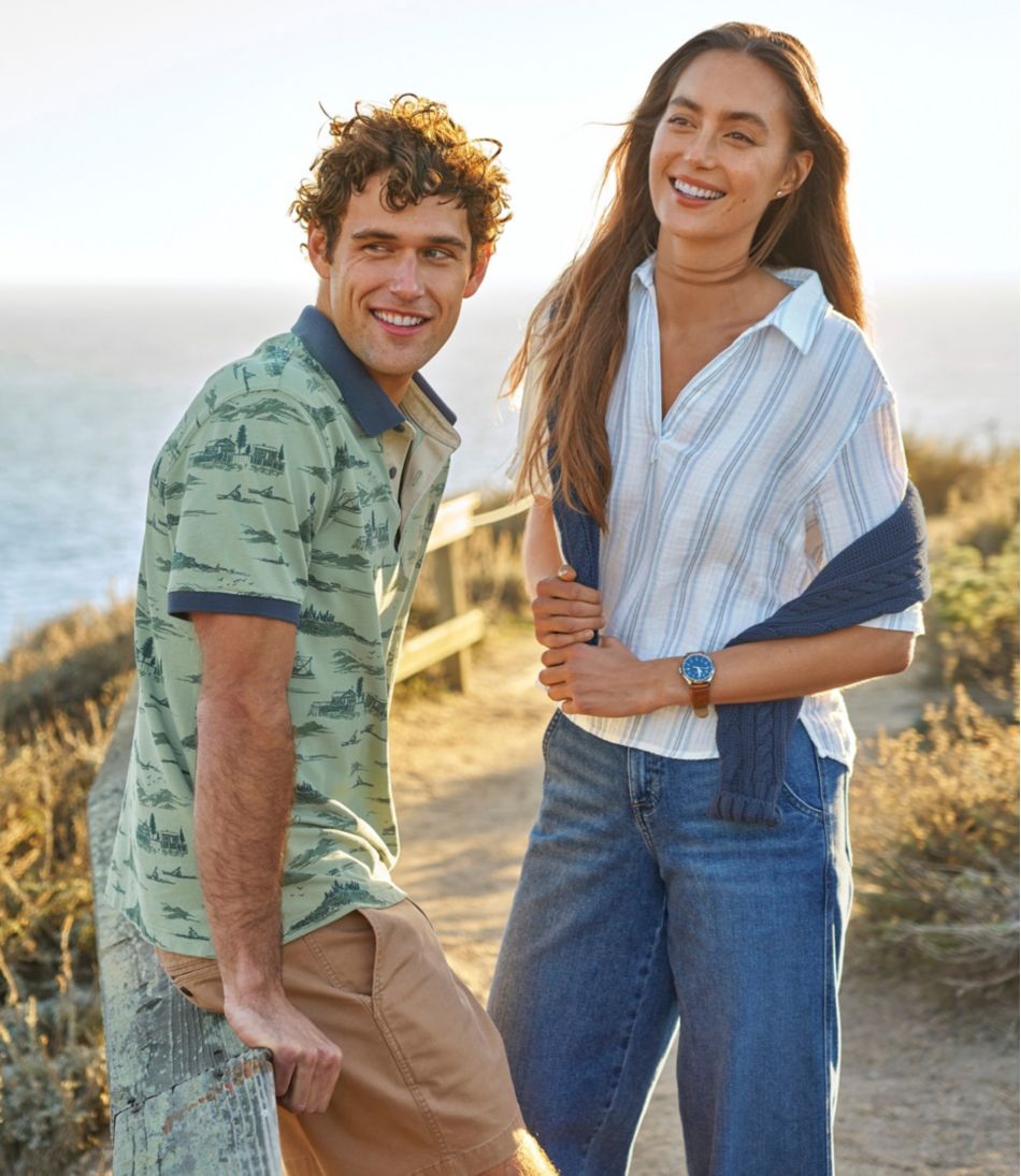 Men's Casco Bay Rugged Polo, Short-Sleeve, Print | L.L.Bean