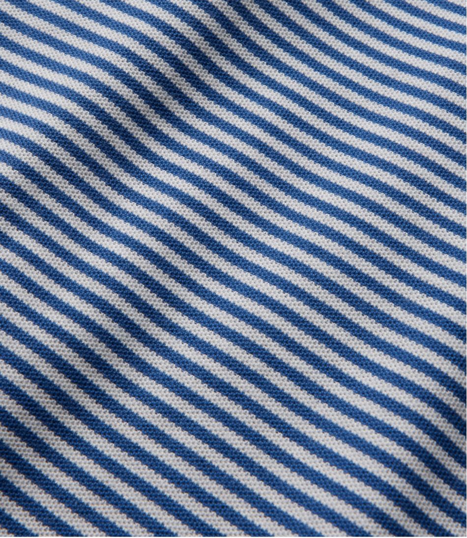 Men's Premium Double L® Polo, Banded Short-Sleeve Without Pocket Stripe | L.L.Bean