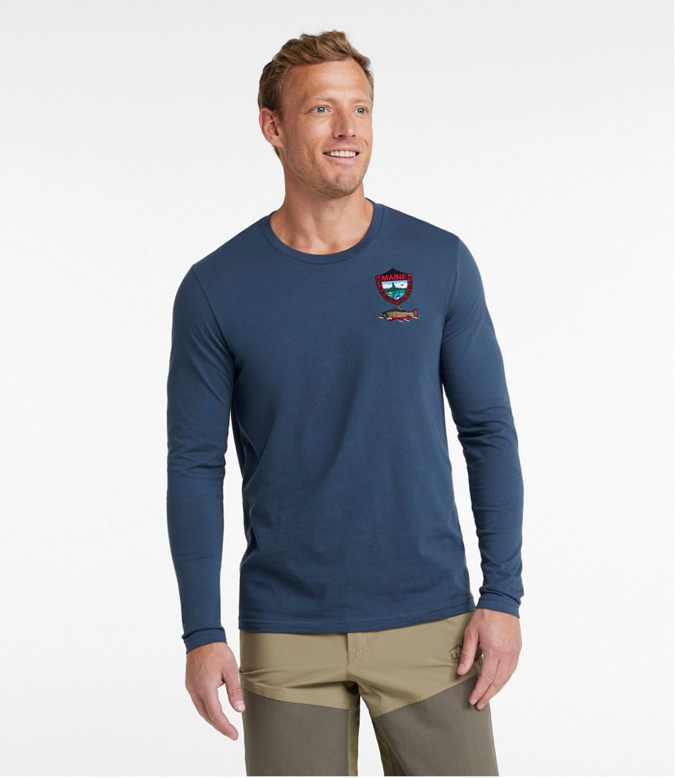 Men's MIF&W Tee, Long-Sleeve Brook Trout | L.L.Bean