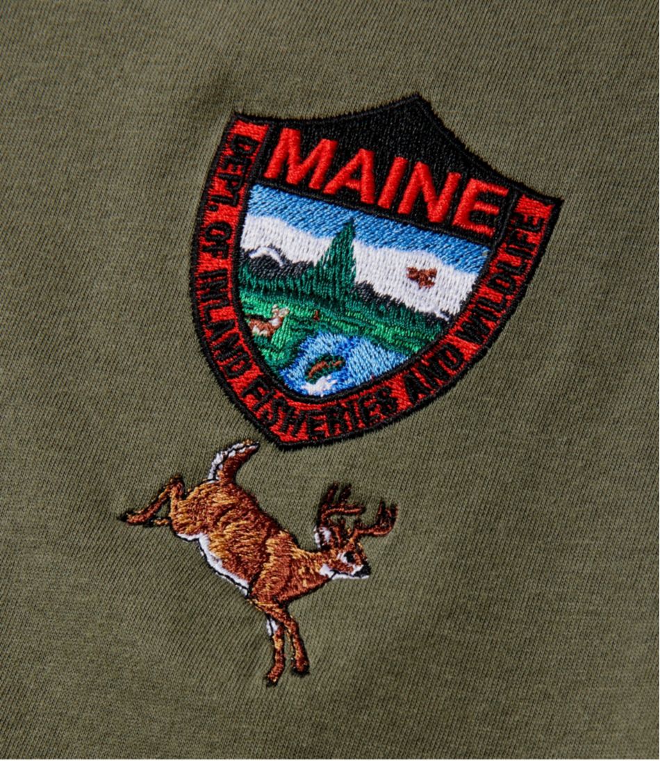 Men's MIF&W Tee, Long-Sleeve White-Tailed Deer | L.L.Bean