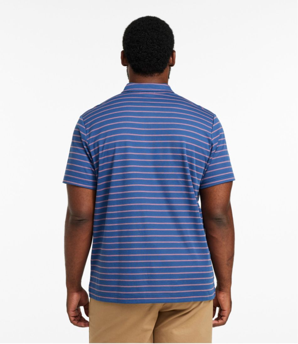 Men's Comfort Stretch Performance® Polo, Short-Sleeve, Slightly Fitted, Stripe | L.L.Bean