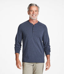 Men's Comfort Stretch Pima Tee Shirt, Long-Sleeve Henley | L.L.Bean
