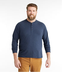 Men's Comfort Stretch Pima Tee Shirt, Long-Sleeve Henley | L.L.Bean
