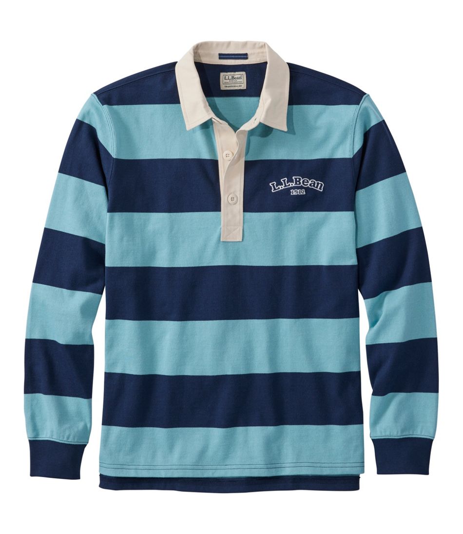 Men's Bean's Vintage Soft Rugby, Stripe Embroidered | L.L.Bean