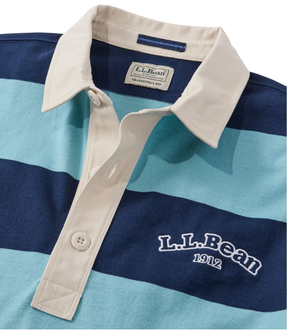 Men's Bean's Vintage Soft Rugby, Stripe Embroidered | L.L.Bean