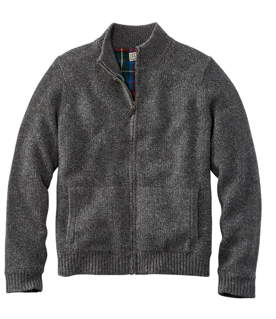 Men's Classic Ragg Wool Sweater, Full-Zip Flannel-Lined | L.L.Bean