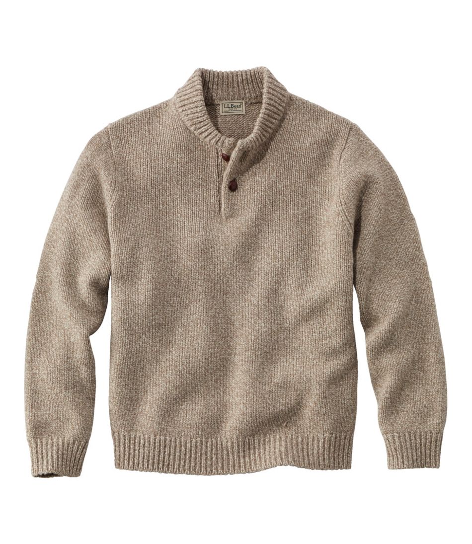 Men's Classic Ragg Wool Sweater, Henley | L.L.Bean