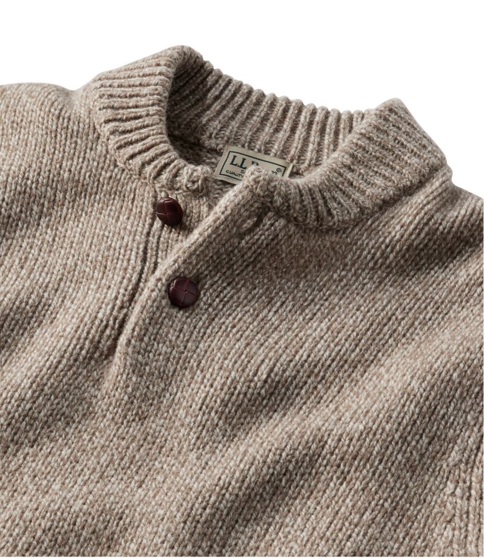 Men's Classic Ragg Wool Sweater, Henley | L.L.Bean