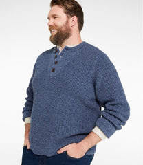 Men's Organic Cotton Waffle Sweater, Henley | L.L.Bean