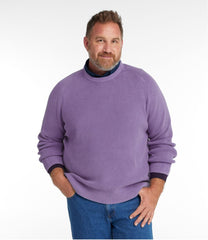 Men's Sunwashed Textured Cotton Sweater, Crewneck | L.L.Bean
