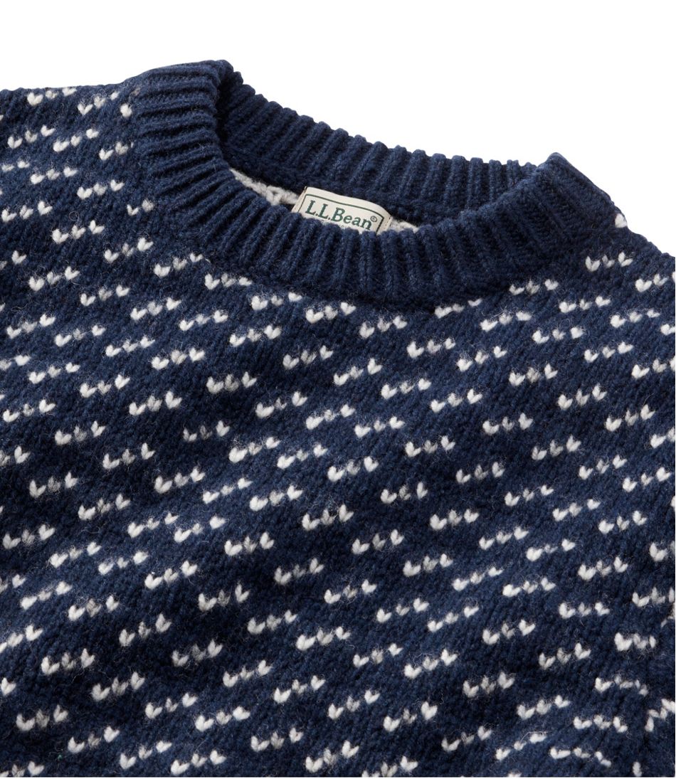 Men's Bean's Classic Ragg Wool Sweater, Crewneck, Bird's-Eye | L.L.Bean
