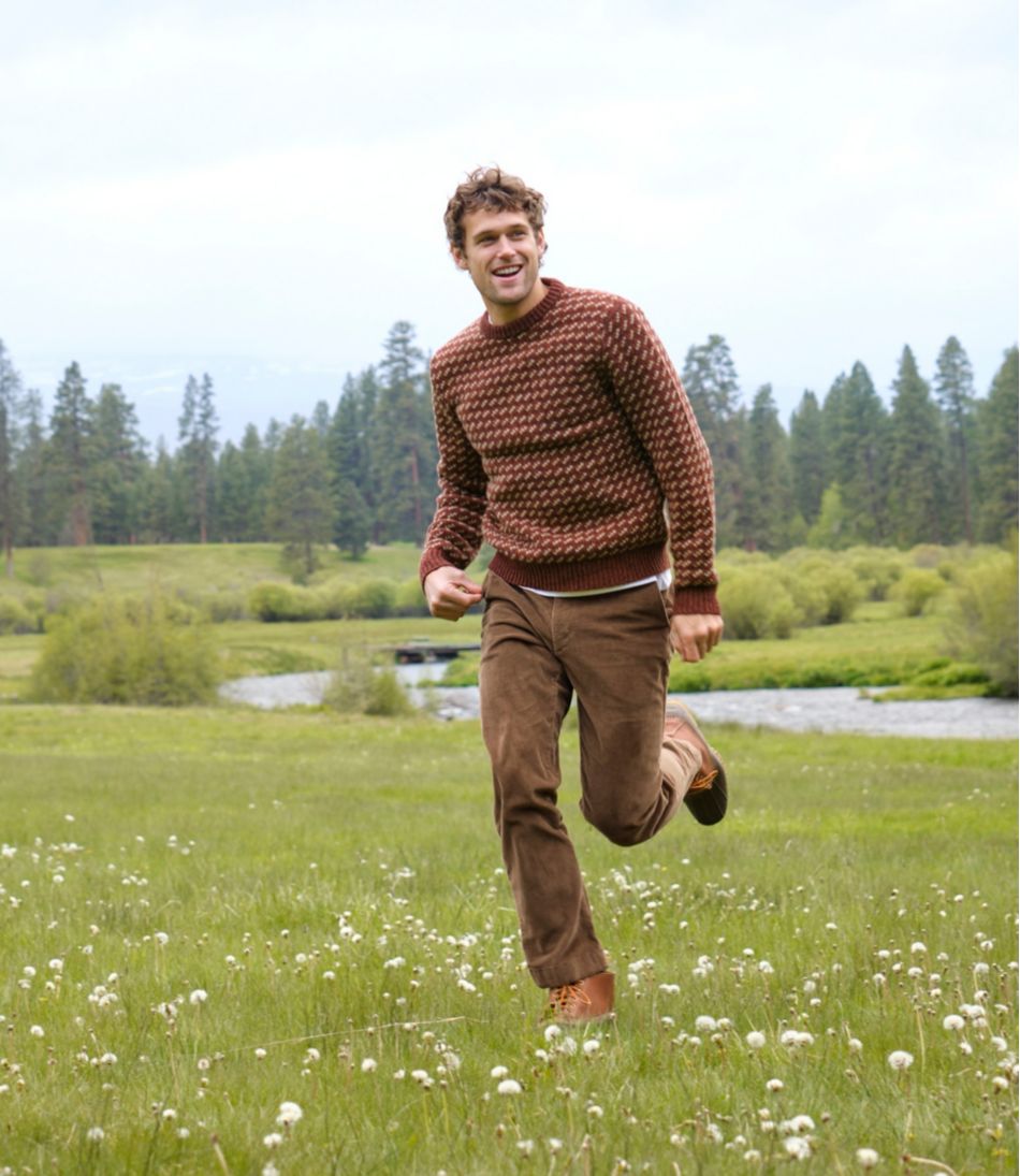 Men's Bean's Classic Ragg Wool Sweater, Crewneck, Bird's-Eye | L.L.Bean
