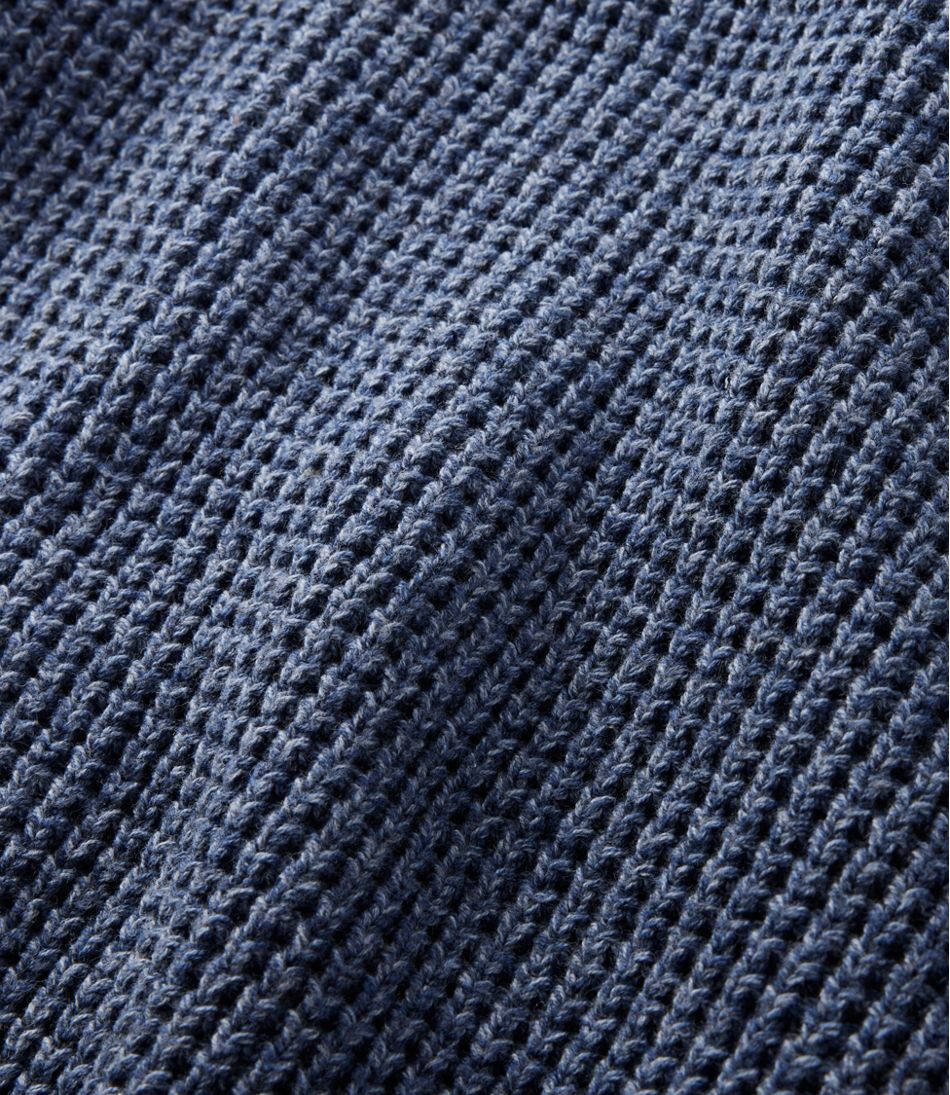 Men's Organic Cotton Waffle Sweater, Rollneck Crew | L.L.Bean