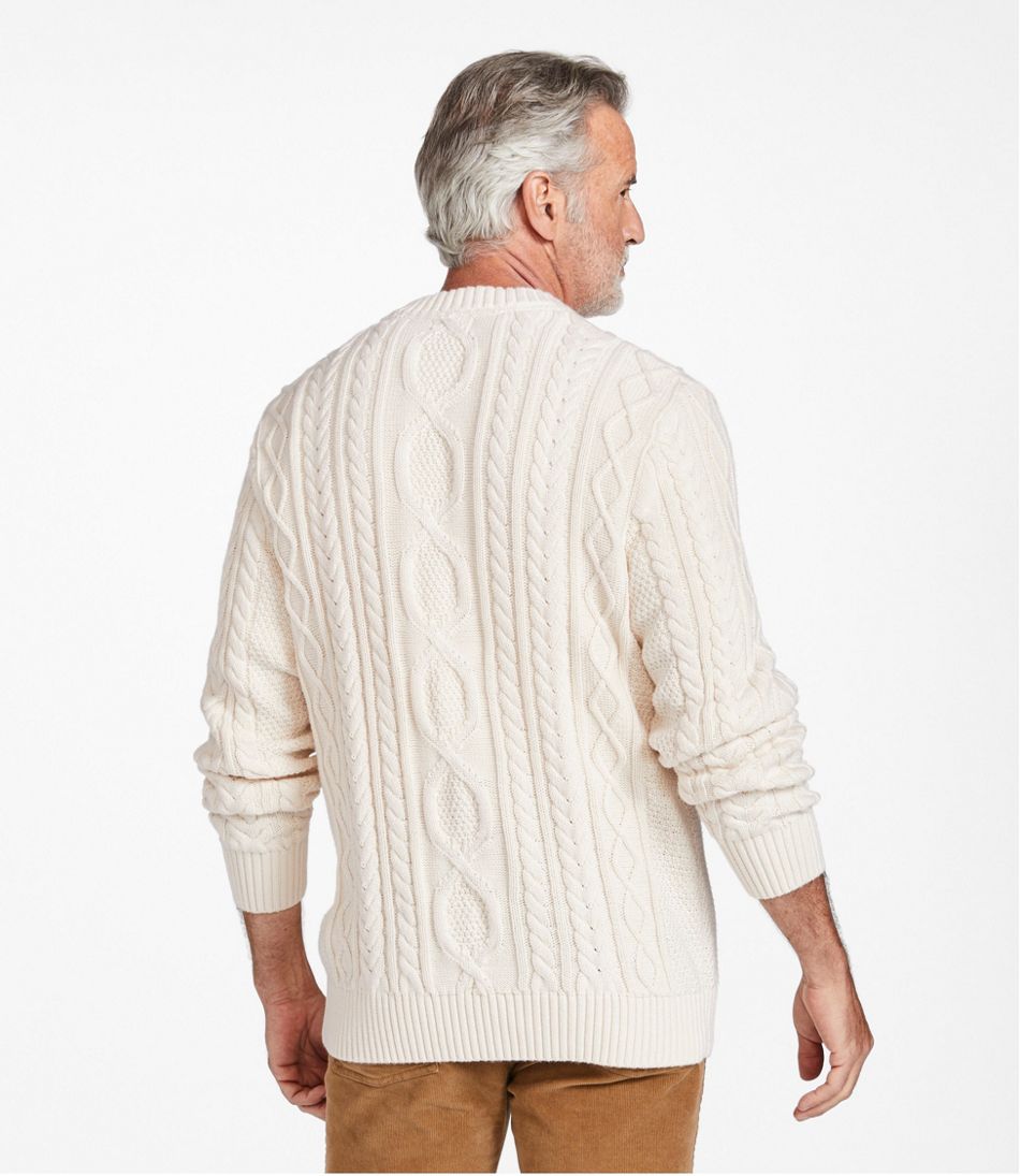 Men's Bean's Heritage Soft Cotton Fisherman Sweater, Crewneck | L.L.Bean