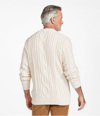 Men's Bean's Heritage Soft Cotton Fisherman Sweater, Crewneck | L.L.Bean