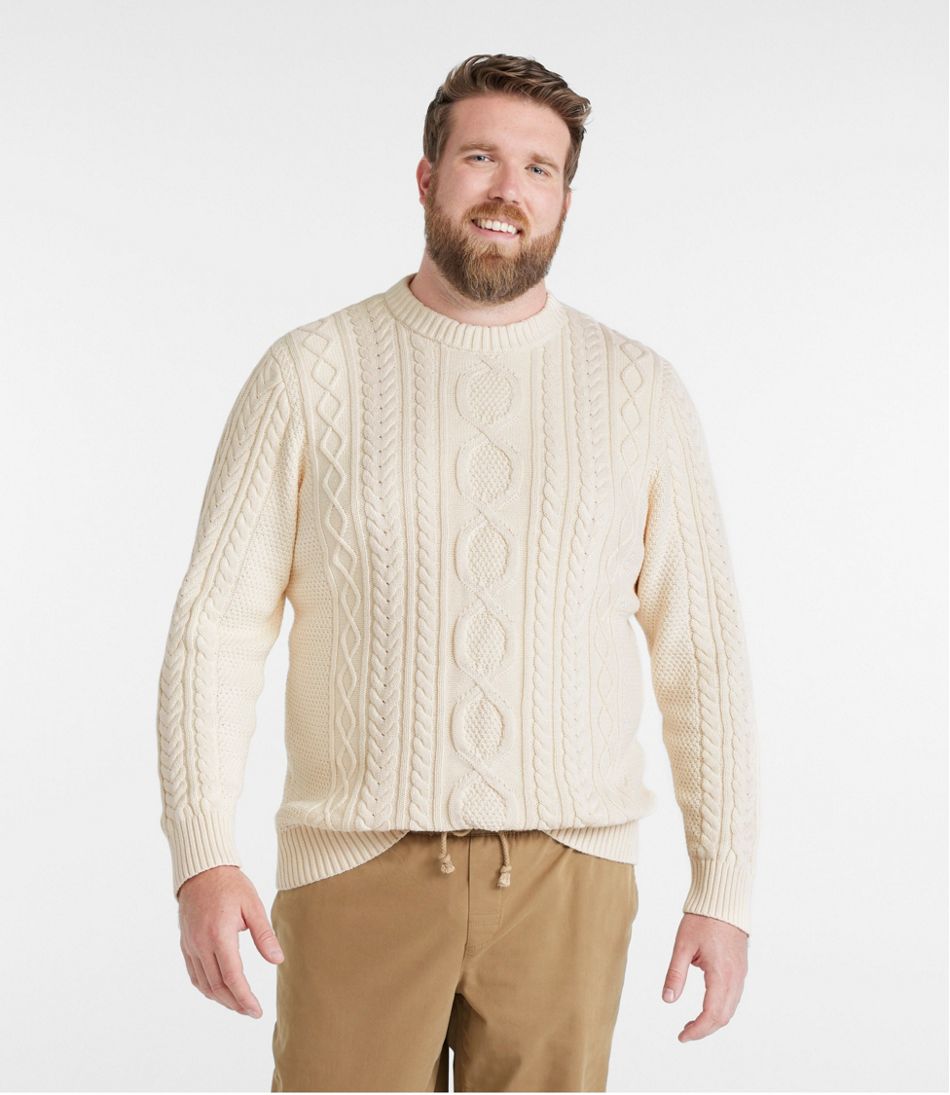 Men's Bean's Heritage Soft Cotton Fisherman Sweater, Crewneck | L.L.Bean
