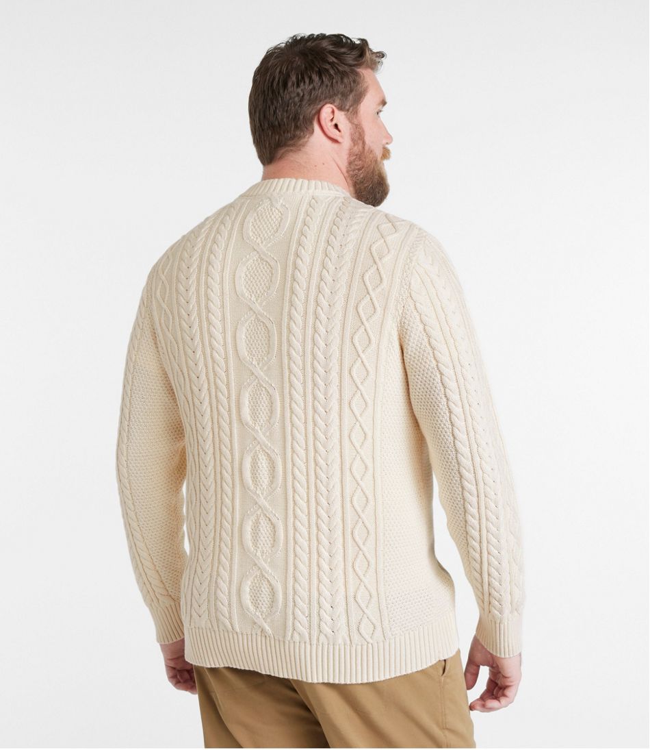 Men's Bean's Heritage Soft Cotton Fisherman Sweater, Crewneck | L.L.Bean