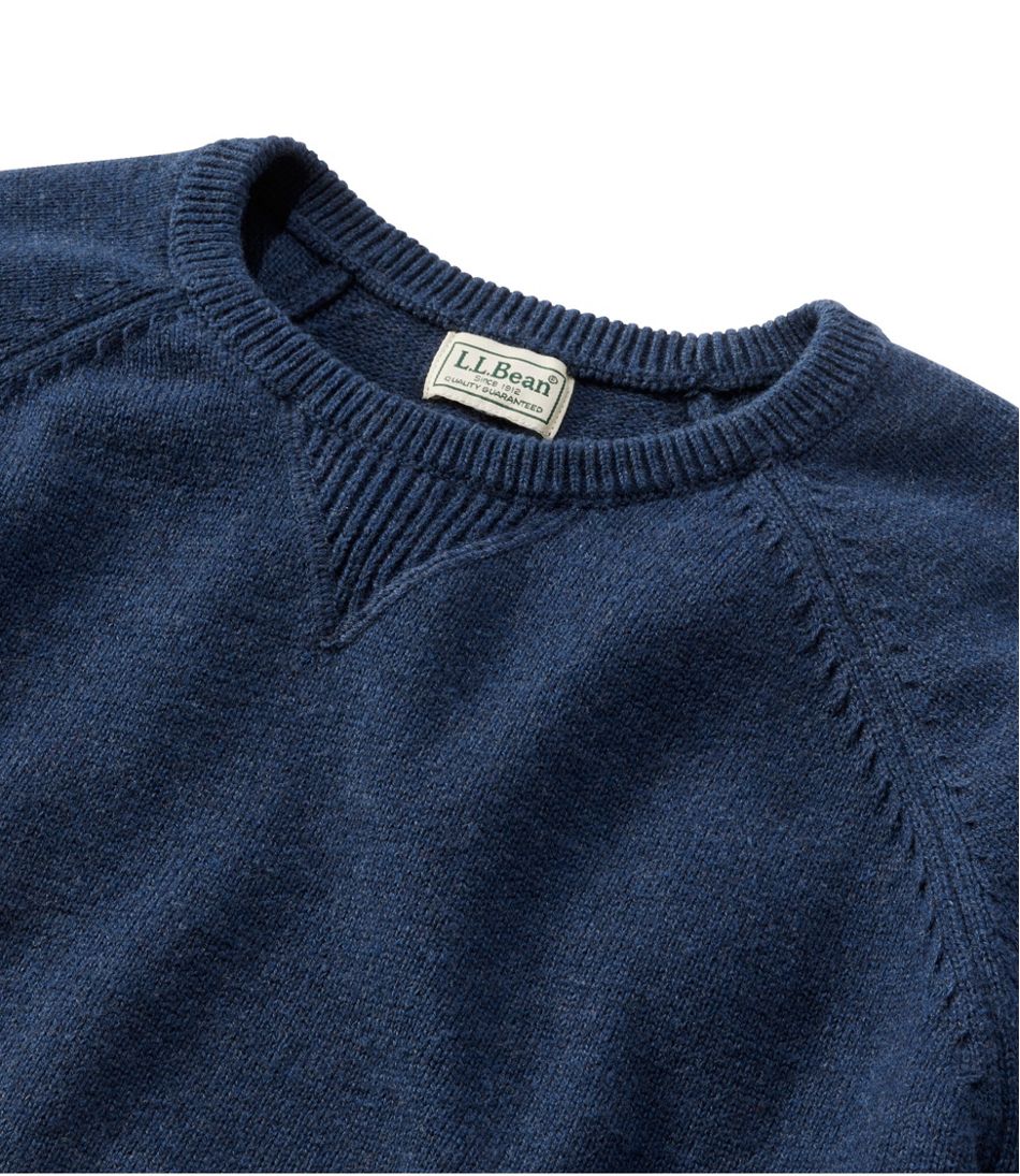 Men's Wicked Soft Cotton/Cashmere Sweater, Crewneck | L.L.Bean