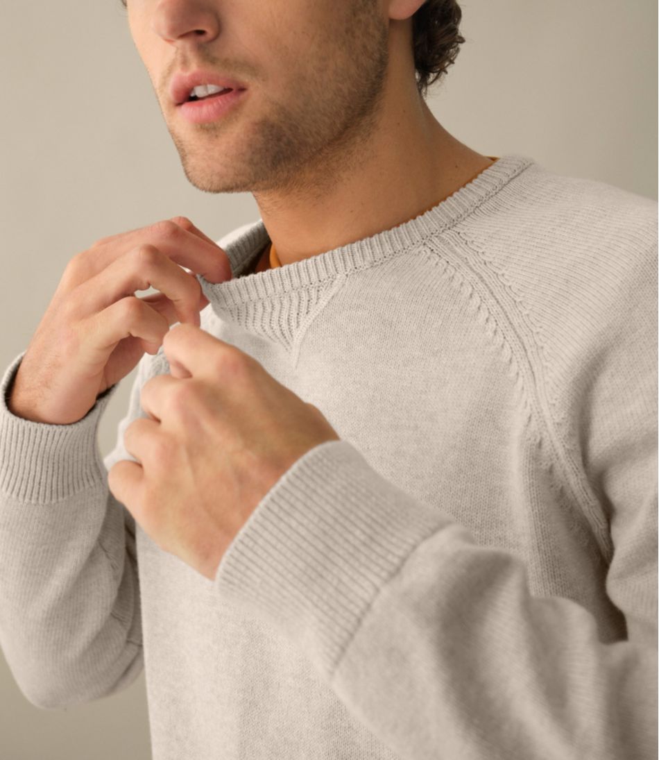 Men's Wicked Soft Cotton/Cashmere Sweater, Crewneck | L.L.Bean