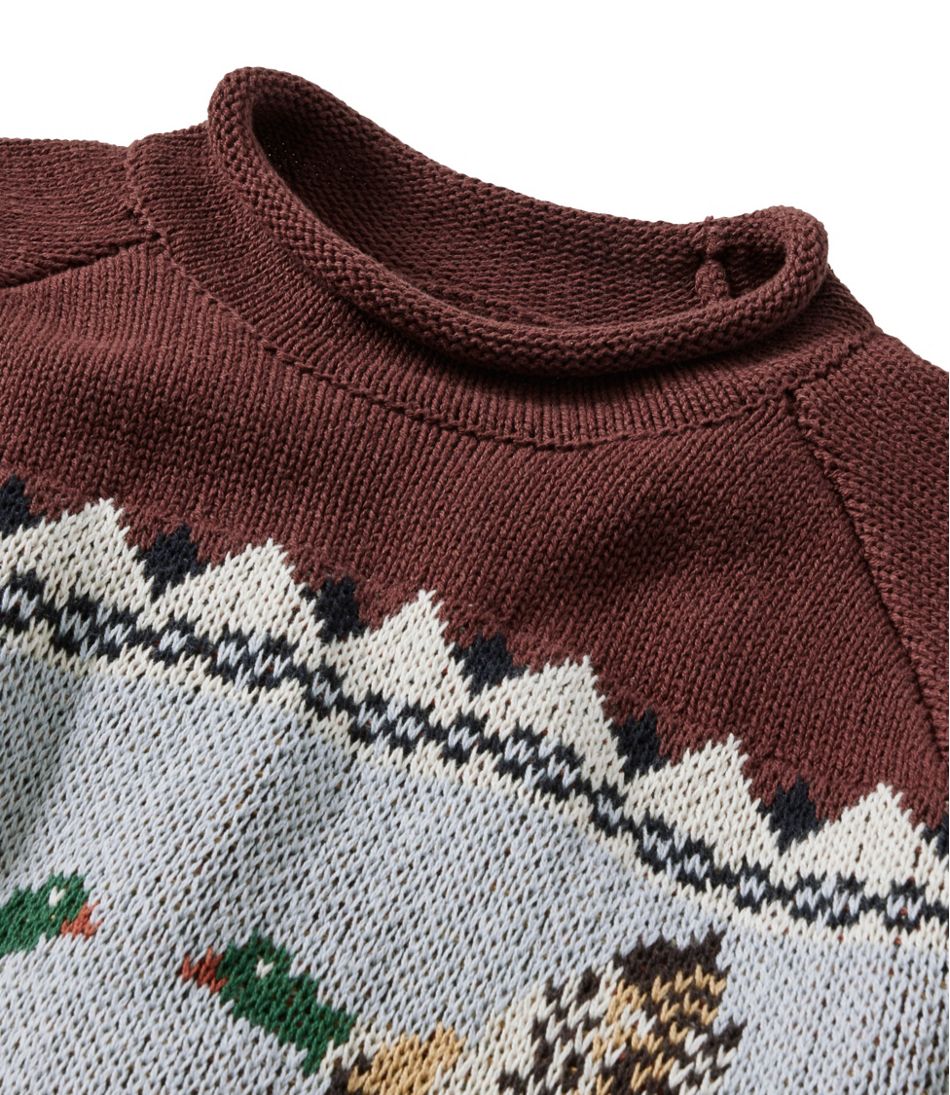 Men's Signature Organic Cotton Rollneck Sweater, Fair Isle | L.L.Bean