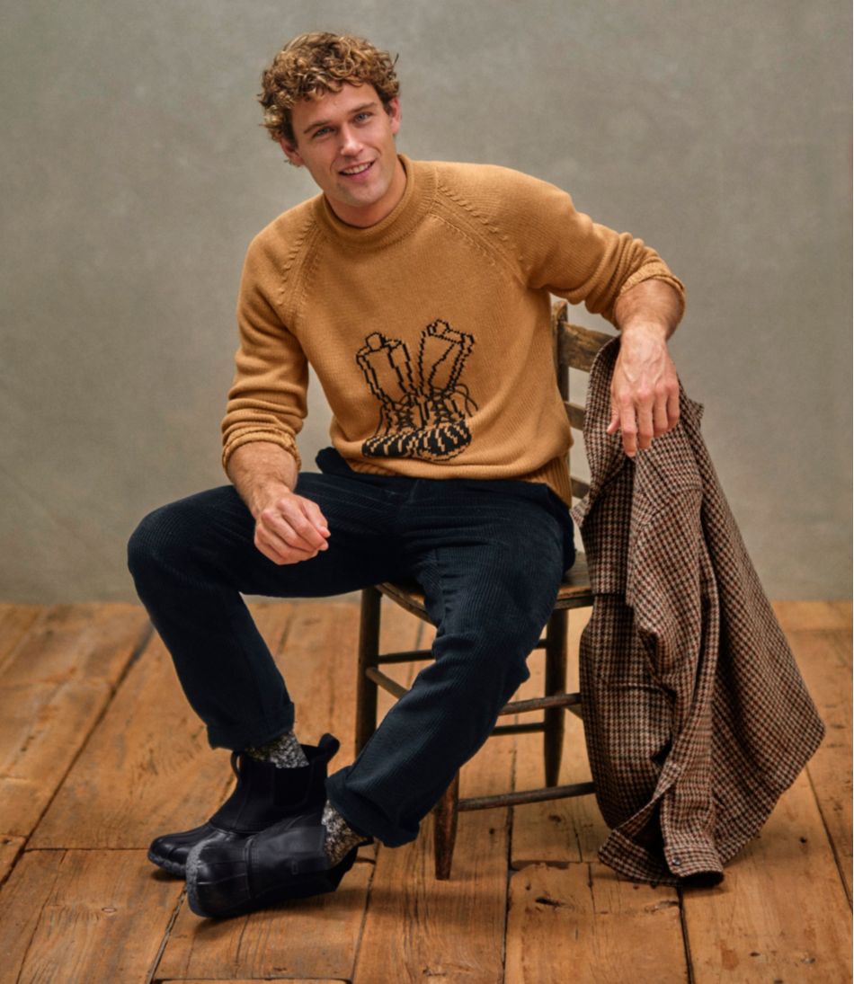 Men's Signature Organic Cotton Rollneck Sweater, Fair Isle | L.L.Bean