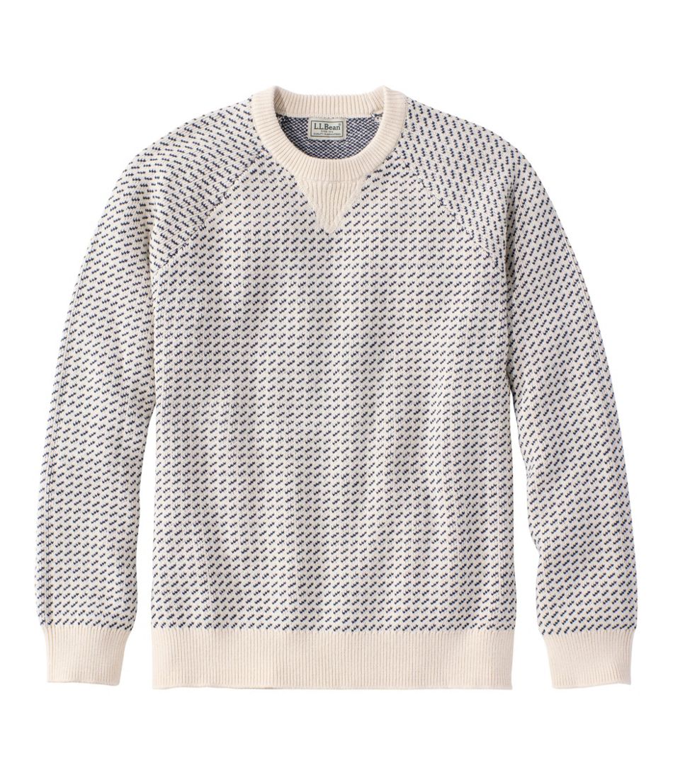 Men's Wicked Soft Cotton/Cashmere Sweater, Crewneck, Pattern | L.L.Bean