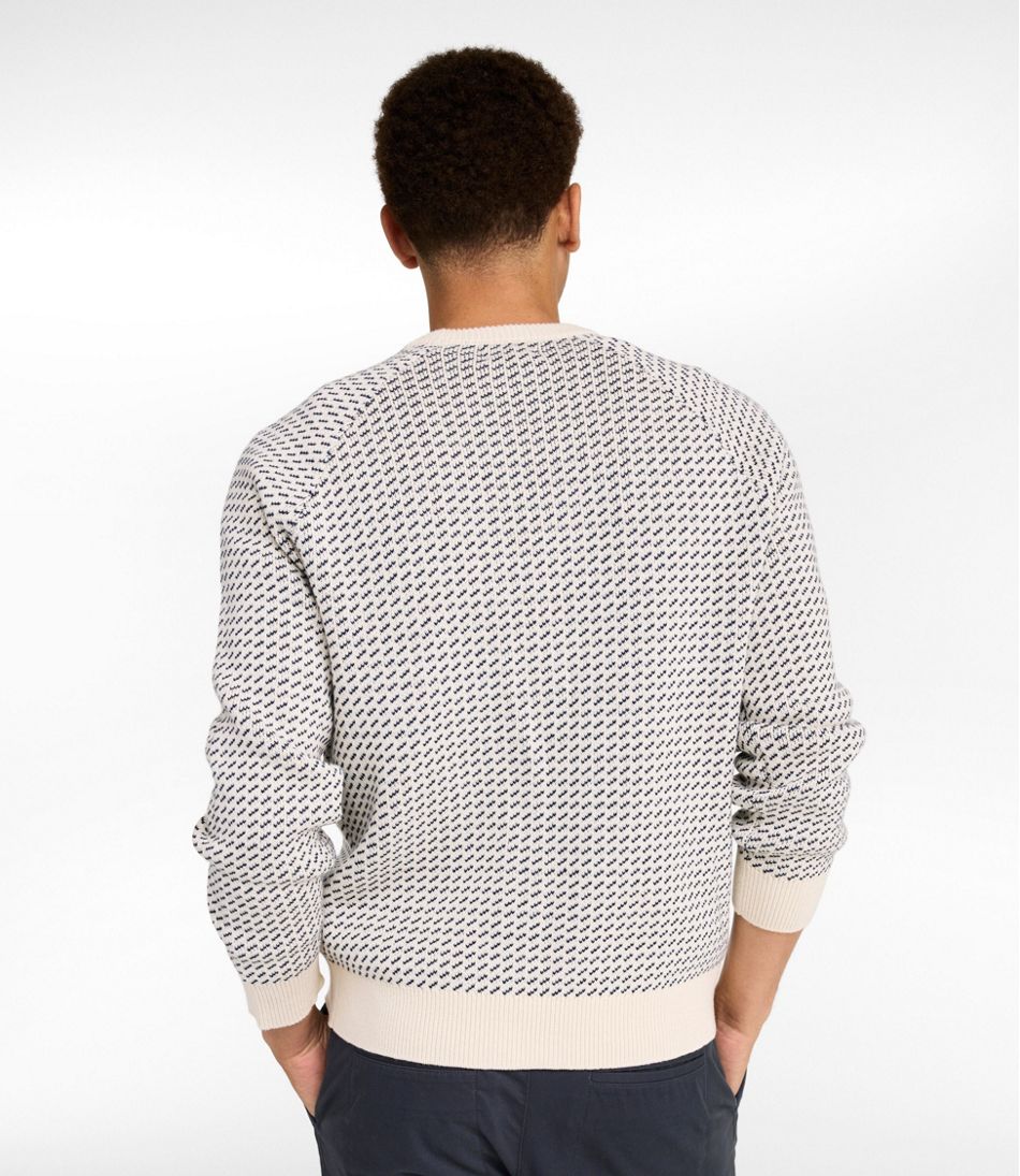 Men's Wicked Soft Cotton/Cashmere Sweater, Crewneck, Pattern | L.L.Bean