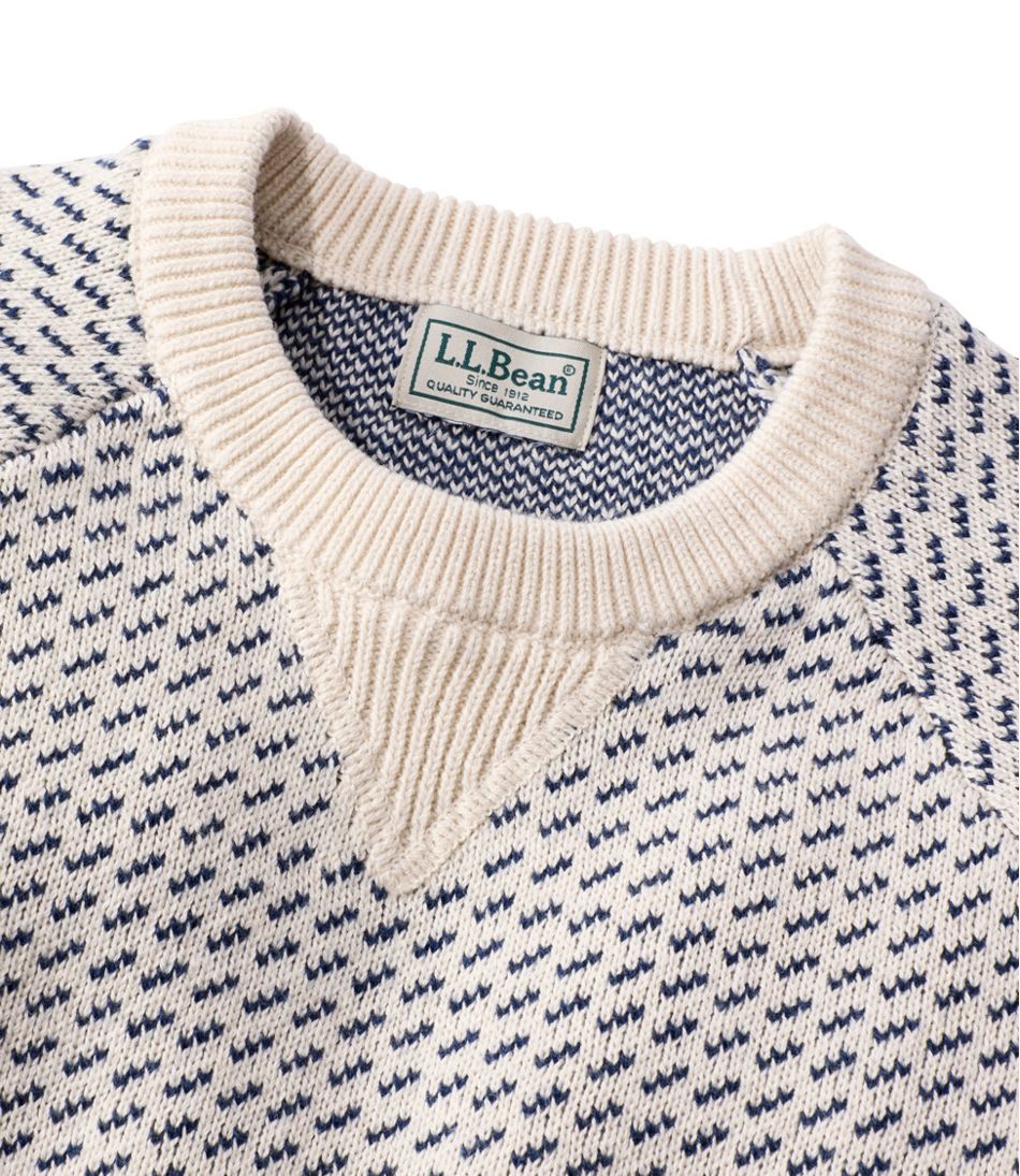 Men's Wicked Soft Cotton/Cashmere Sweater, Crewneck, Pattern | L.L.Bean