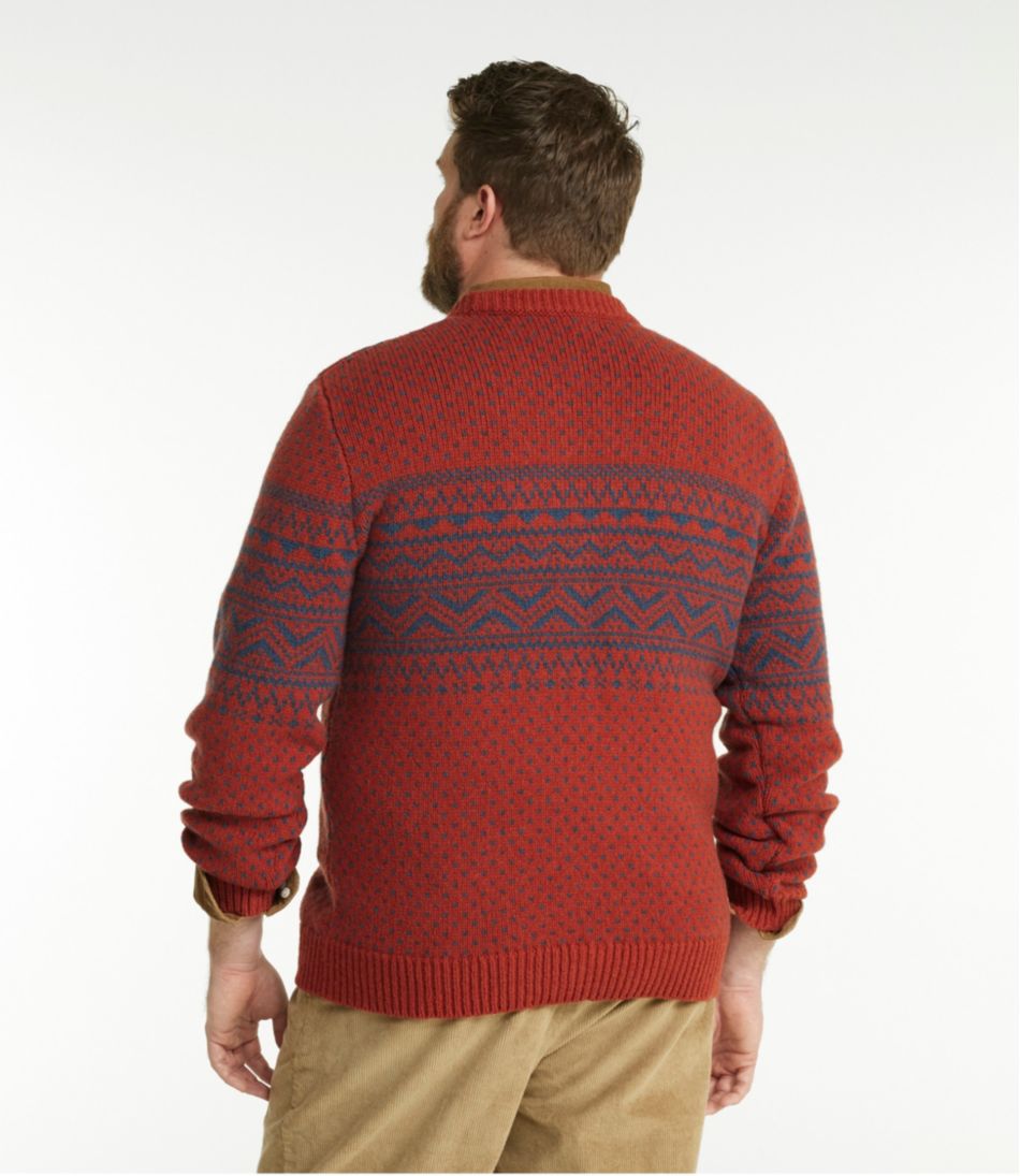 Men's Bean's Classic Ragg Wool Sweater, Crewneck, Fair Isle | L.L.Bean