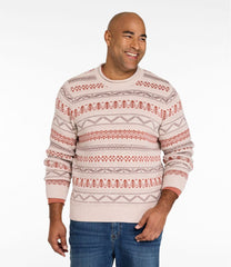 Men's Organic Cotton Waffle Sweater, Crewneck, Fair Isle | L.L.Bean