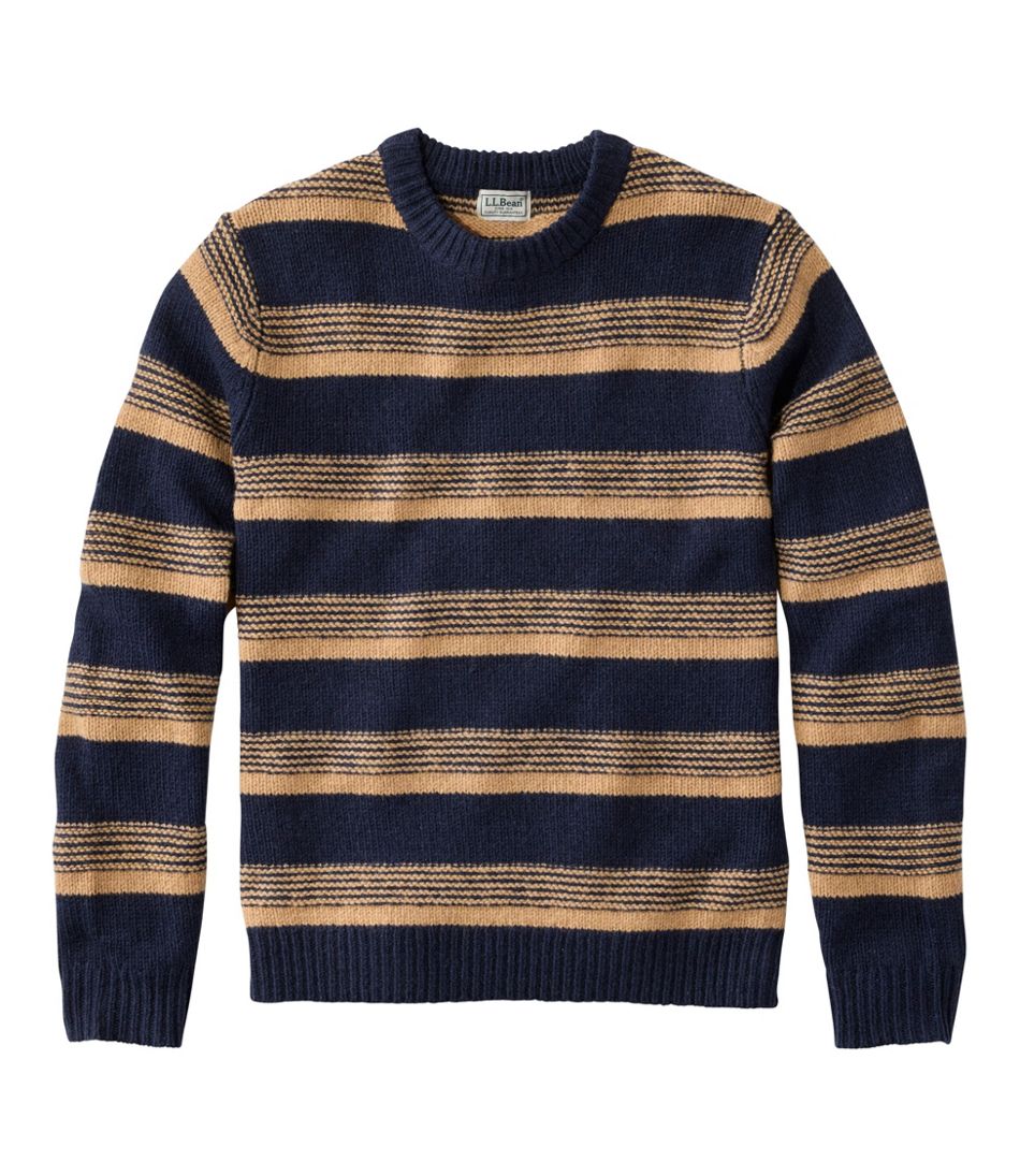 Men's Bean's Classic Ragg Wool Sweater, Crewneck, Stripe | L.L.Bean