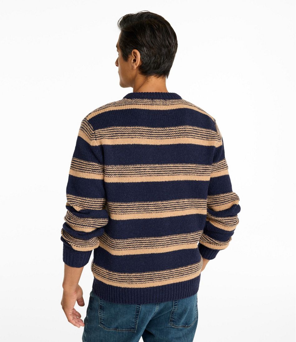 Men's Bean's Classic Ragg Wool Sweater, Crewneck, Stripe | L.L.Bean