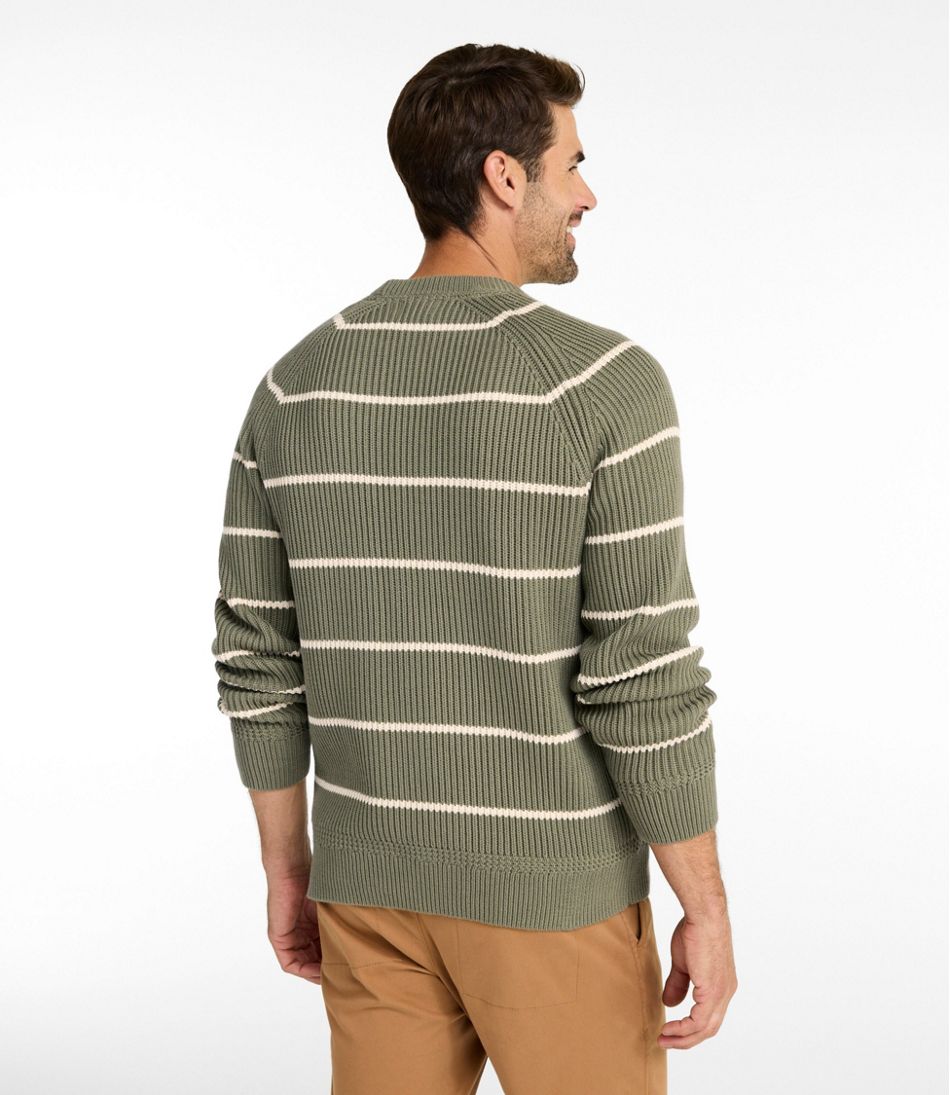 Men's Mariner Rib Crew Sweater, Stripe | L.L.Bean