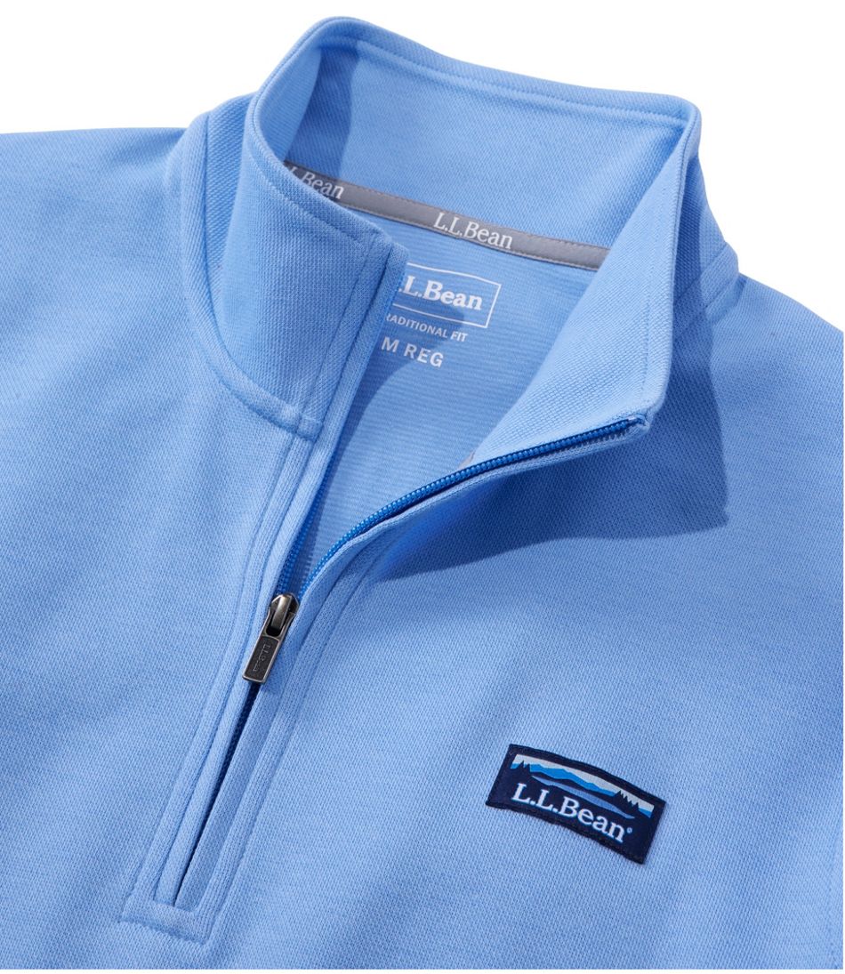 Men's Comfort Stretch Performance® Piqué, Quarter-Zip Pullover | L.L.Bean