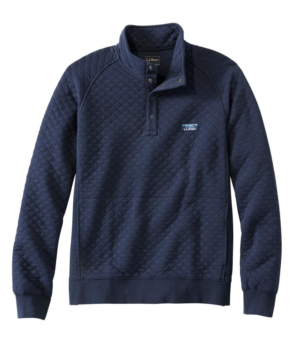 Men's Quilted Sweatshirt, Mockneck | L.L.Bean