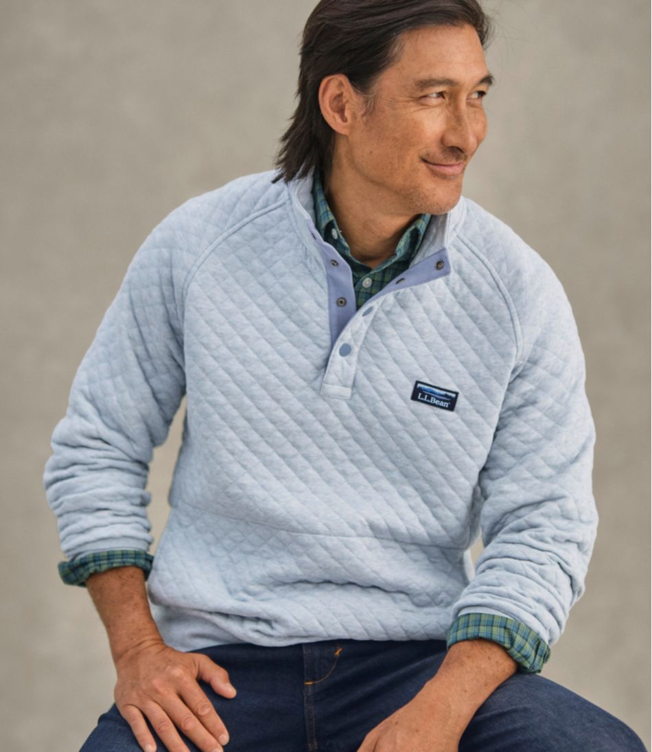 Men's Quilted Sweatshirt, Mockneck | L.L.Bean