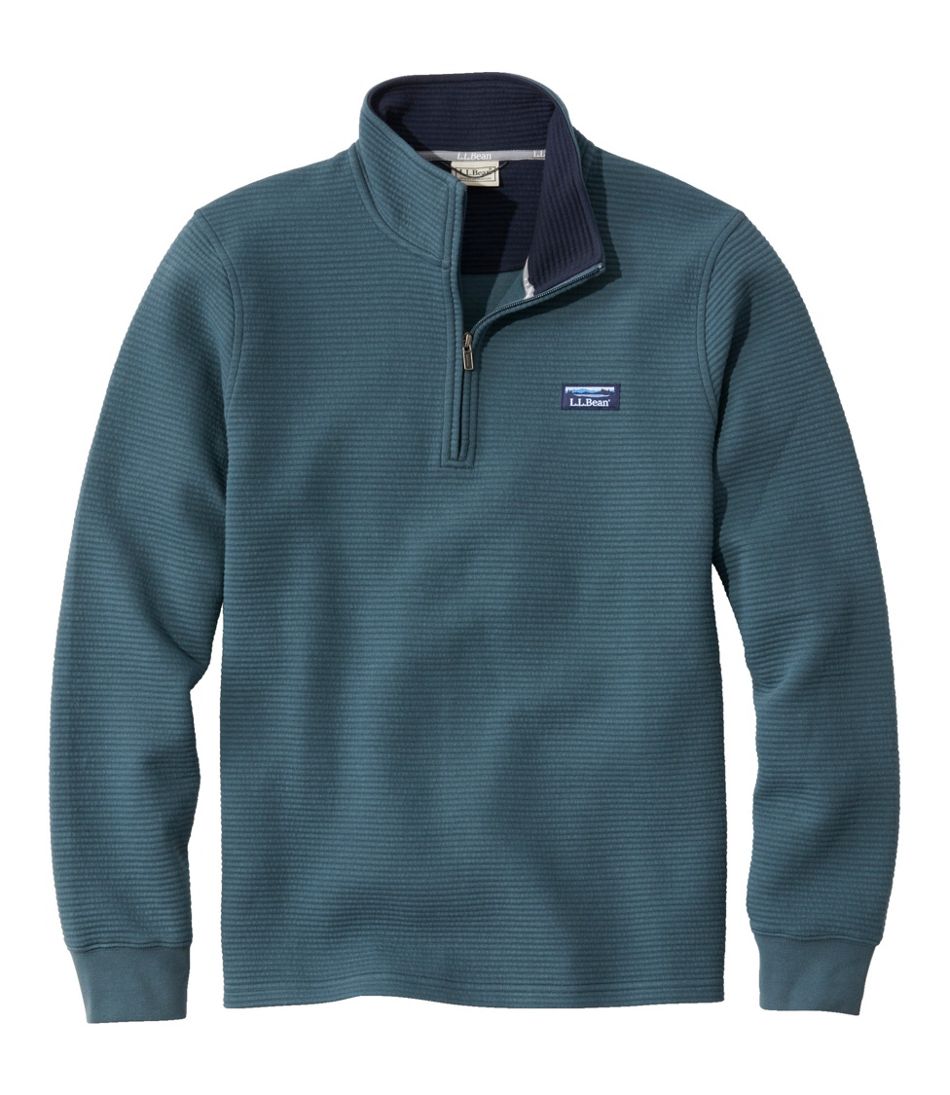 Men's Lakewashed Double-Knit Quarter-Zip Pullover | L.L.Bean