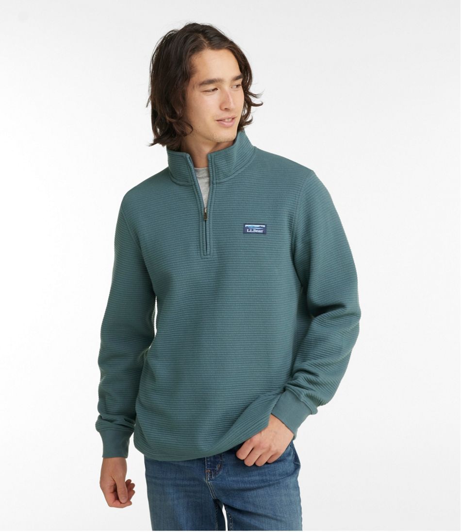 Men's Lakewashed Double-Knit Quarter-Zip Pullover | L.L.Bean