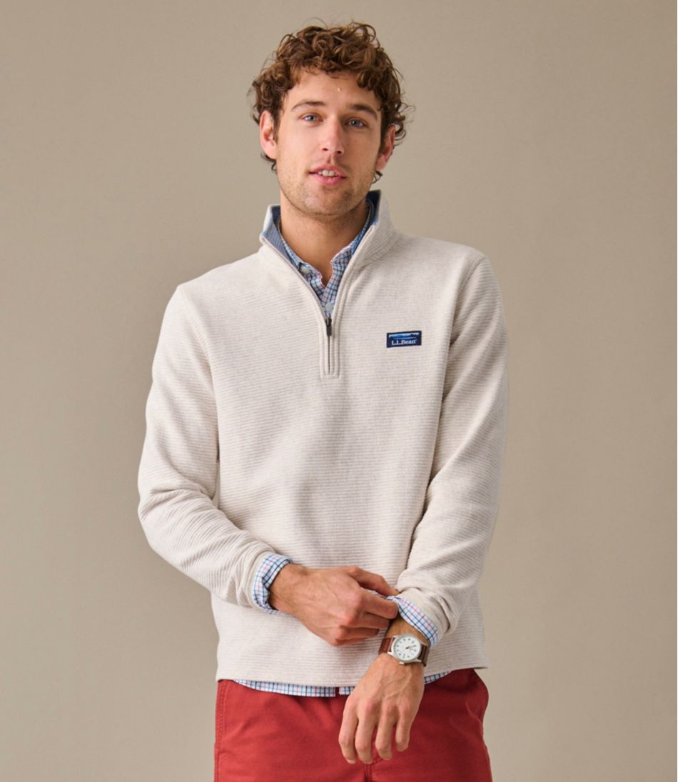 Men's Lakewashed Double-Knit Quarter-Zip Pullover | L.L.Bean