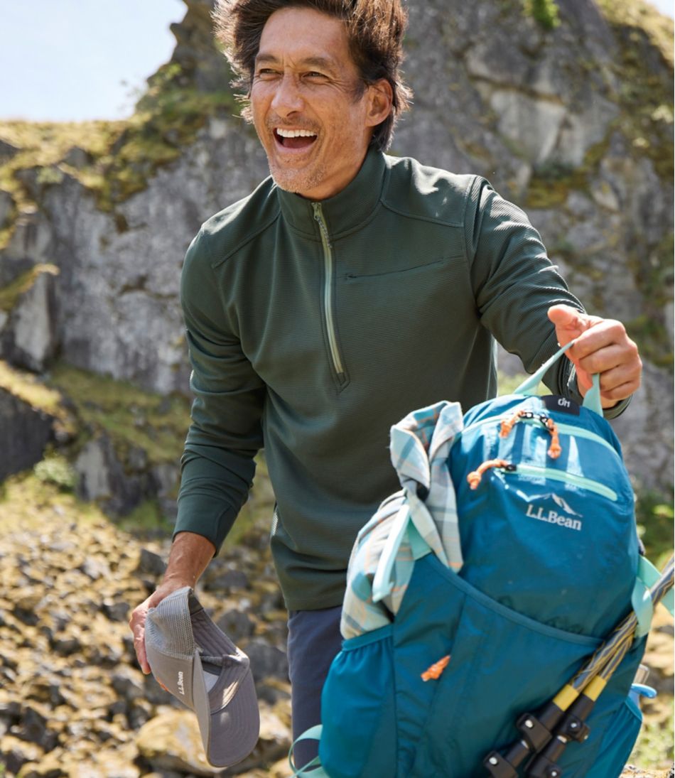 Men's VentureStretch Ottoman-Rib Pullover, Quarter-Zip | L.L.Bean