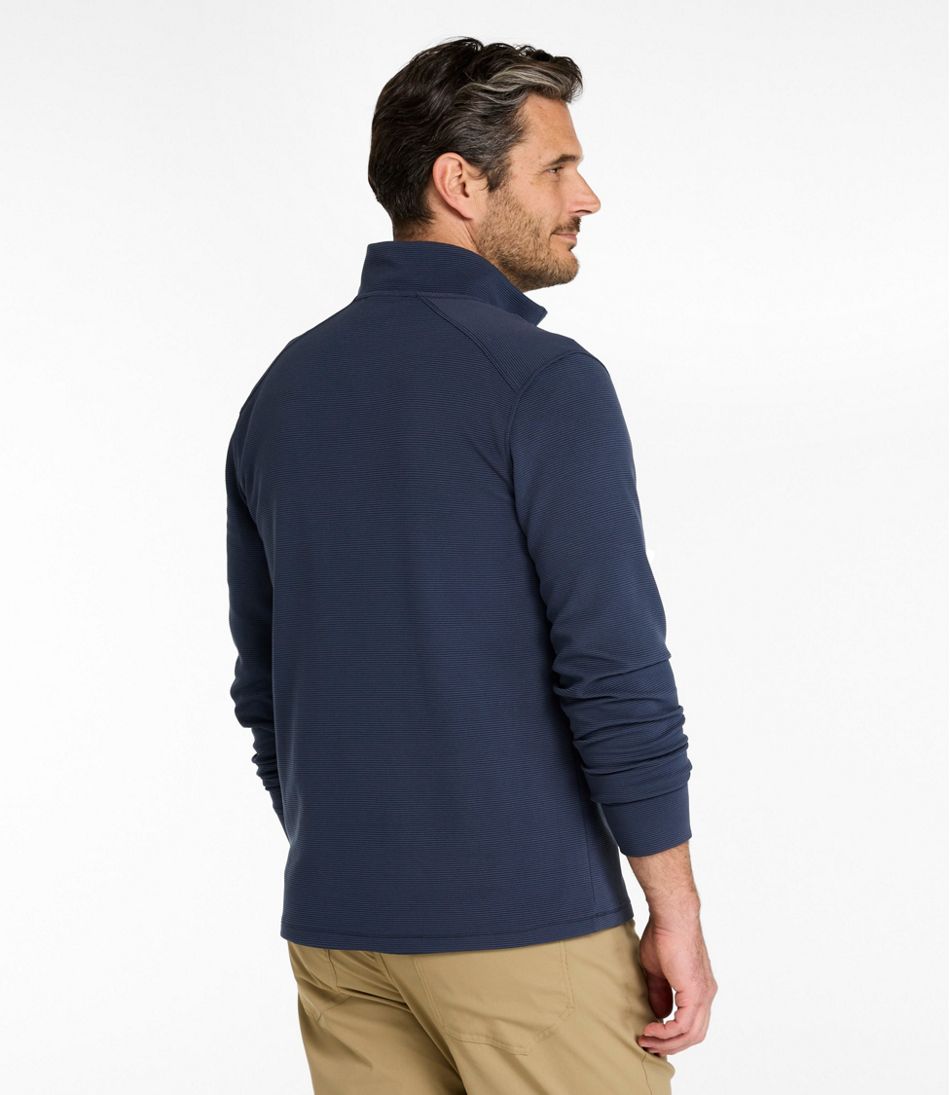 Men's VentureStretch Ottoman-Rib Pullover, Quarter-Zip | L.L.Bean