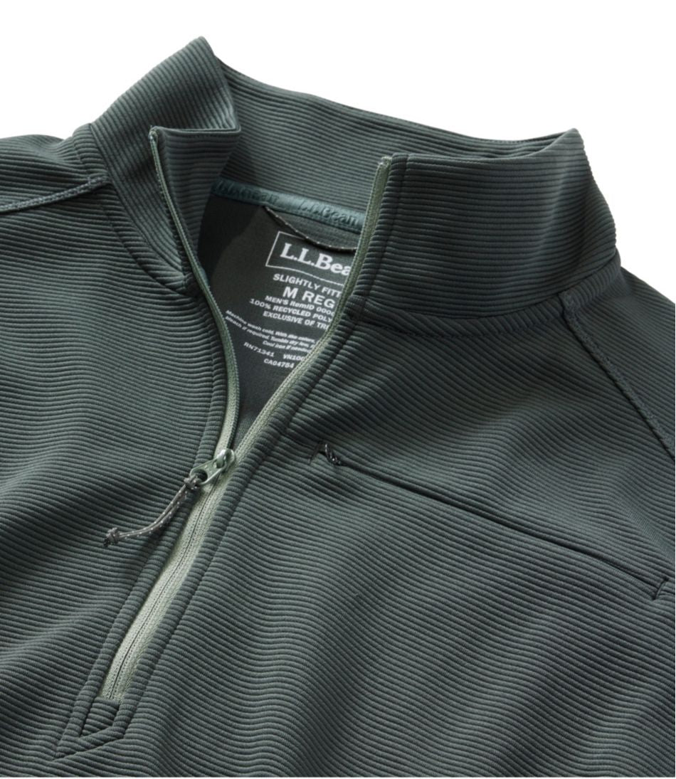 Men's VentureStretch Ottoman-Rib Pullover, Quarter-Zip | L.L.Bean